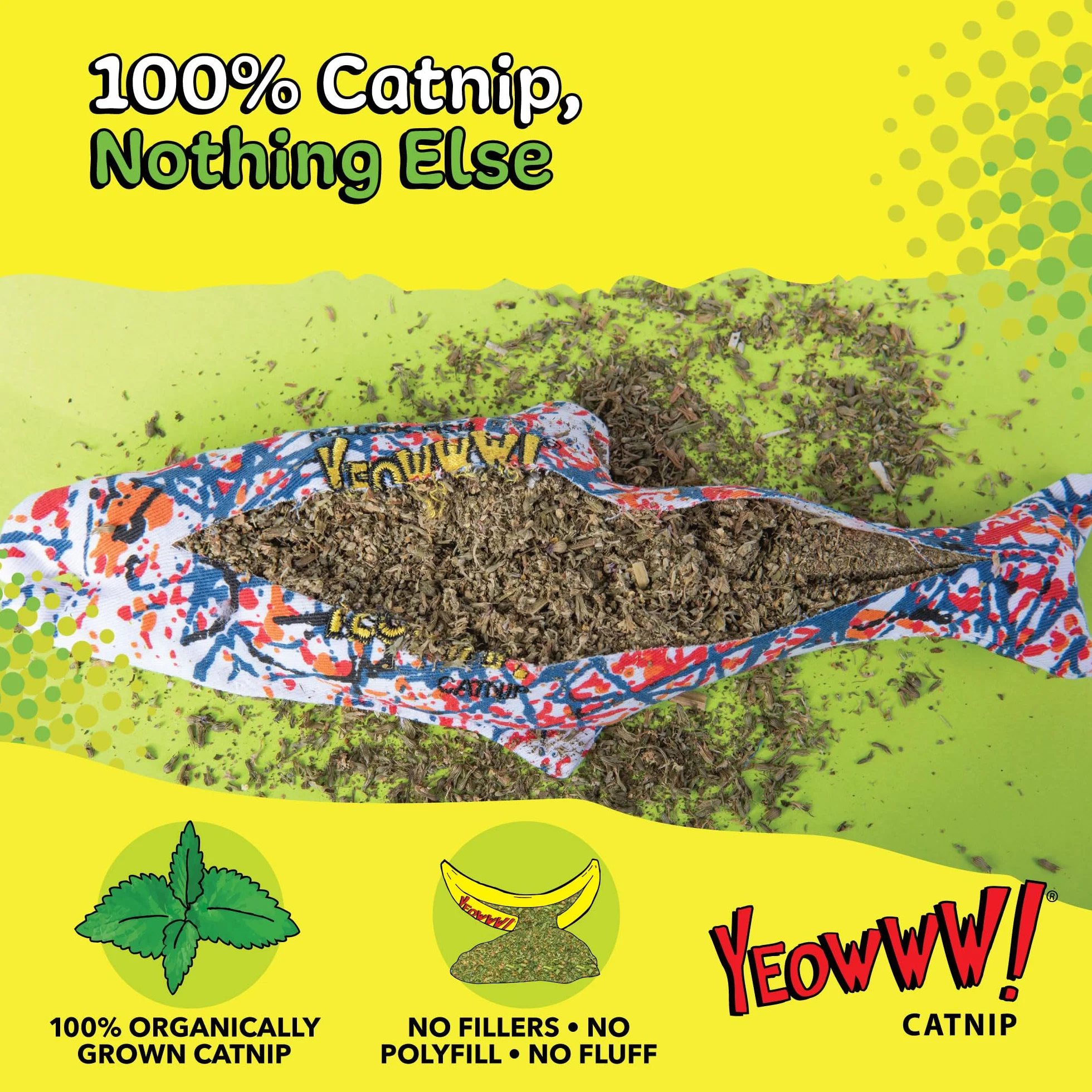 Duckyworld Pesce Grande Pollock con Erba Gatta - 46 g