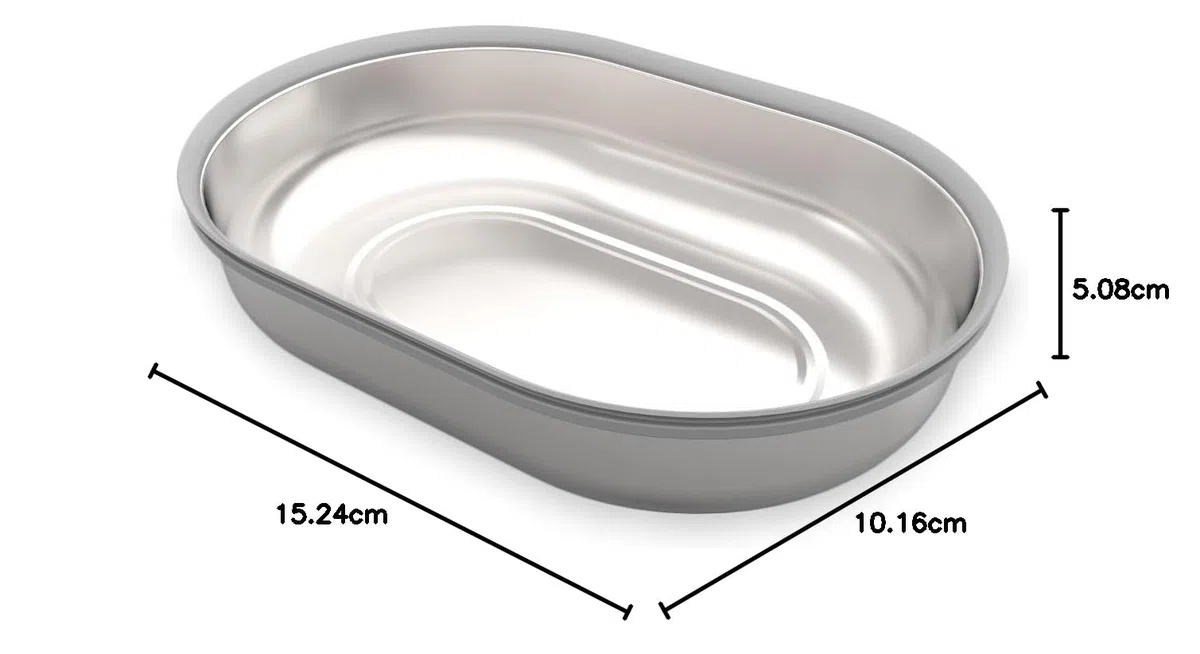 Sure Petcare SureFeed - Set di ciotole in acciaio inox, compatibili con microchip Sure Petcare per animali domestici, mangiatoia per animali domestici con microchip, ciotola in metallo, confezione da