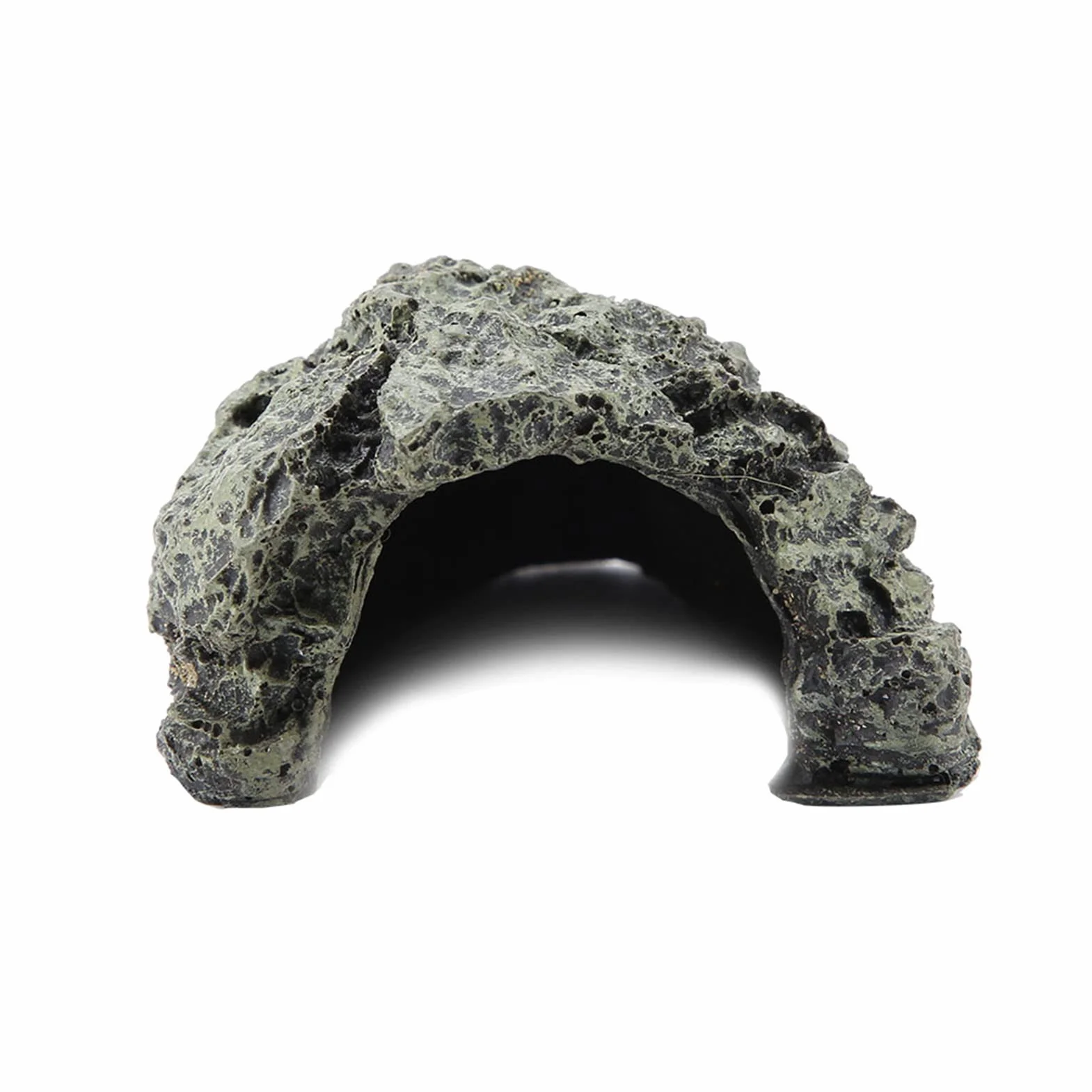 Reptology Shale Ledge Cave Hideout Rock den per Tartarughe, Anfibi Pesci Grotta in Resina Decorativa per Acquari Terrari(B-025A)