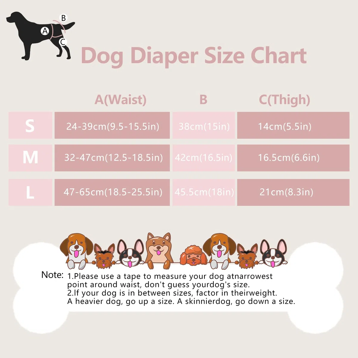 Janety 3 Pezzi Pannolini per cani femminili lavabili, altamente assorbenti per cani, riutilizzabili, incontinenza, mutandine igieniche, femmine cane mestruale panties, nero rosa purple(M)
