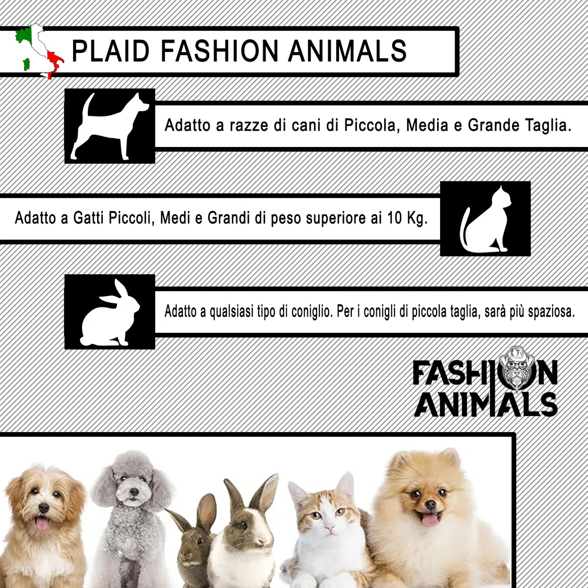 Coperta per Cani Plaid in Lana, Pelliccia, Cashmere 150x100 (Senape-Lana) | Elegante e Calda, Ideale plaid cane e gatti, Alta Qualità Made in Italy (S.L.)