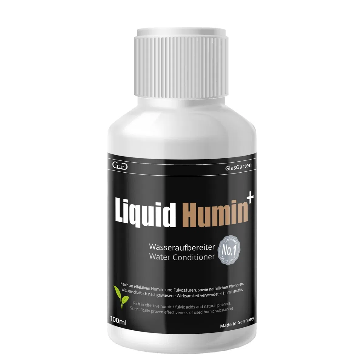 GlasGarten Liquido Humin+ | 100 ml – Oumici in bottiglia Miglioramento del sistema immunitario degli animali & stabilizzazione del pH – Protezione contro la caduta del pH