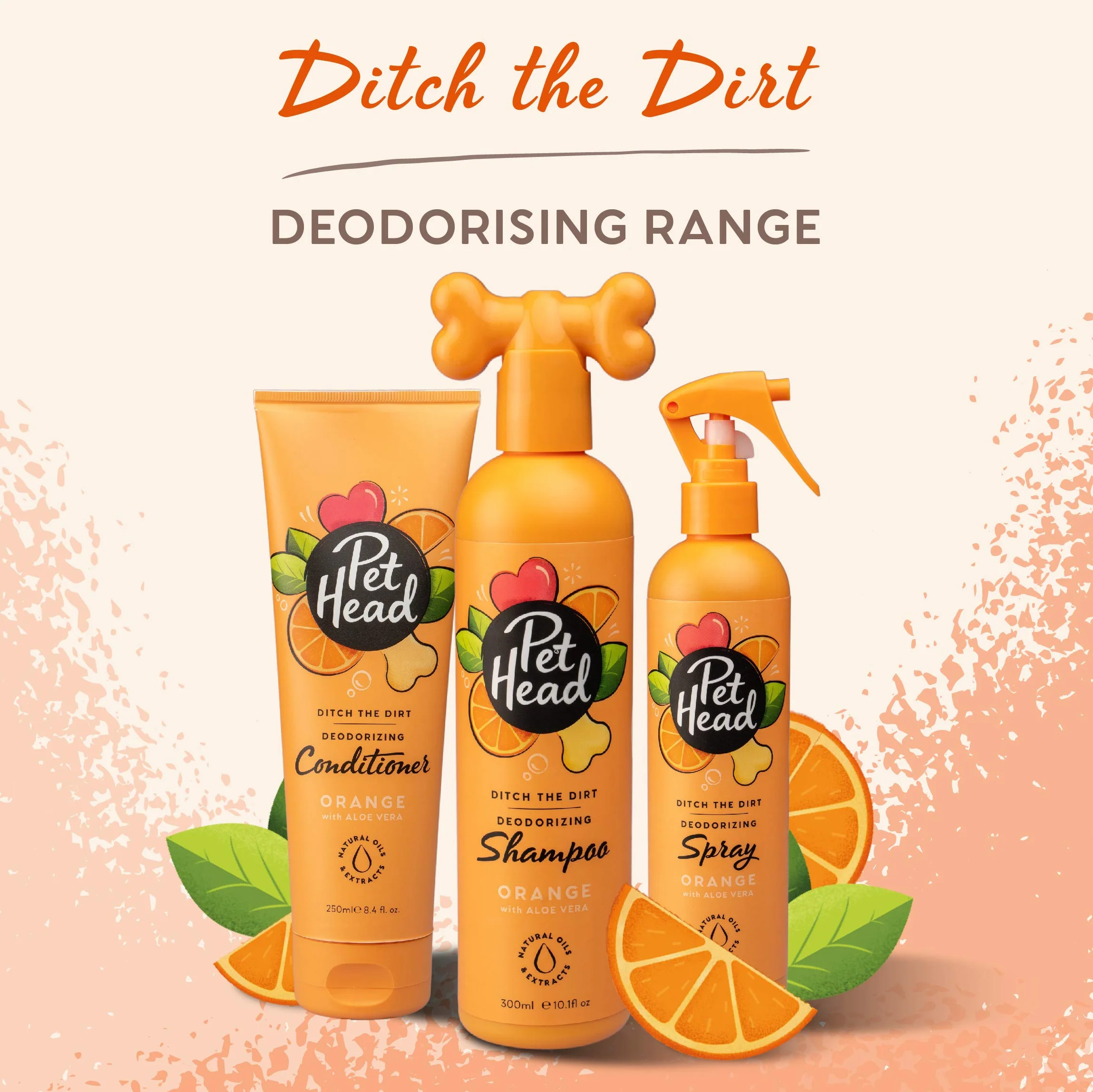 Pet Head Deodorante Spray per Cani con Testa di Animali Domestici, neutralizzante Gli odori per Cani puzzolenti, pulisce in profondità Gli odori
