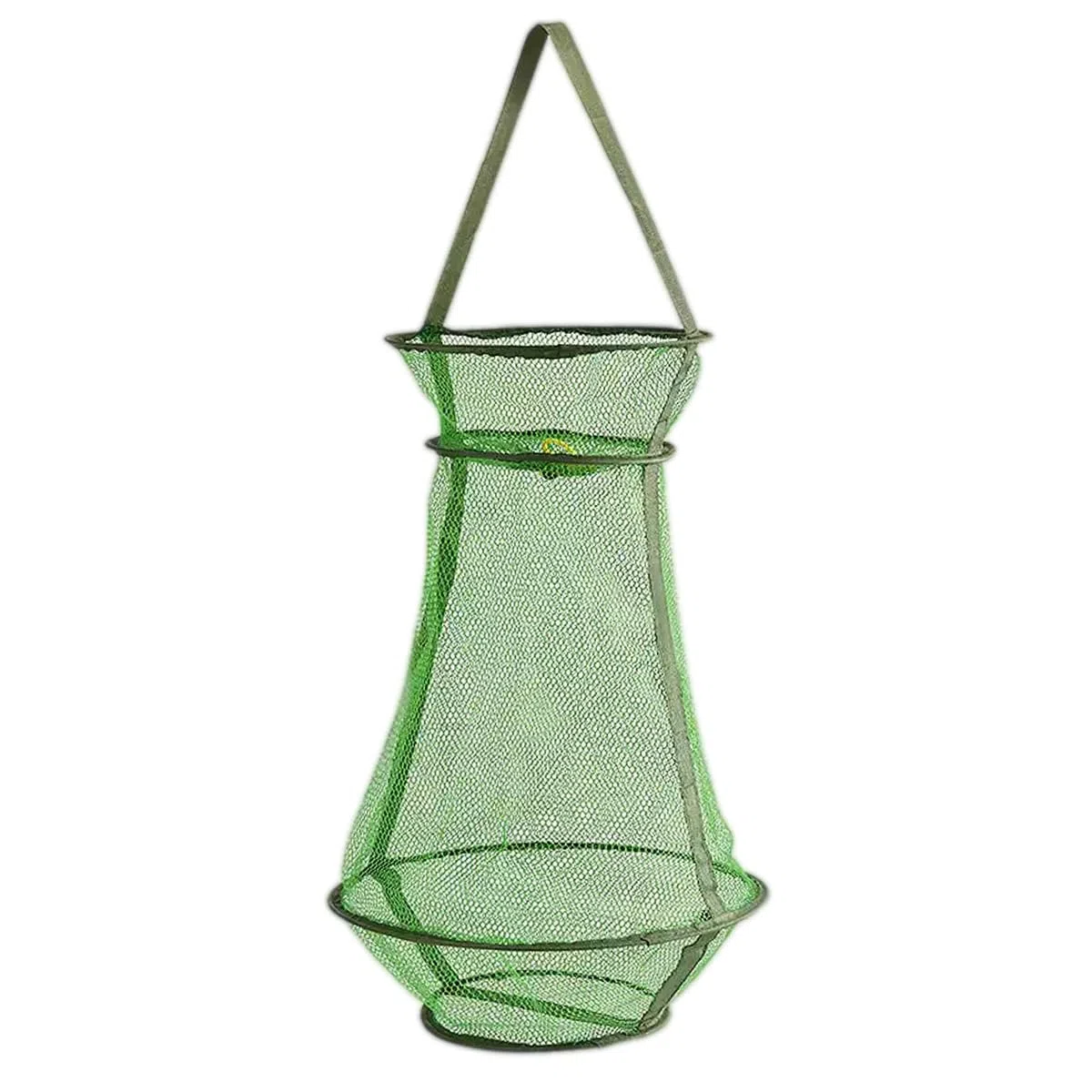 Qury Gabbia pieghevole per pesci, portatile e resistente, per esche, granchi, pesci e gamberetti, 33 x 55 cm