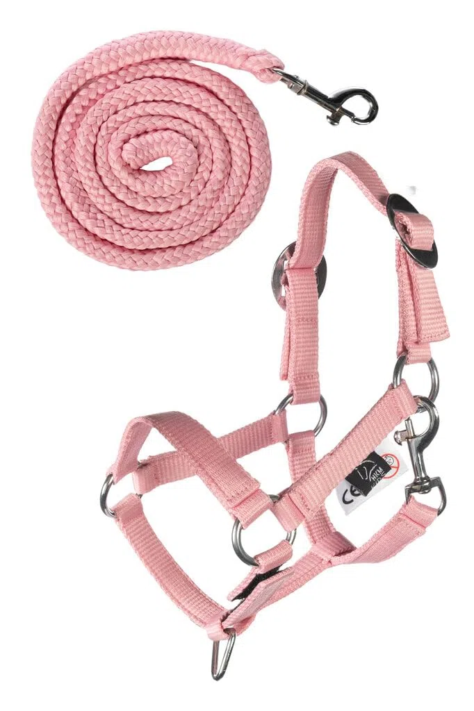 HKM Hobby Horsing Basic Cavezza E Corda Rosa One Size