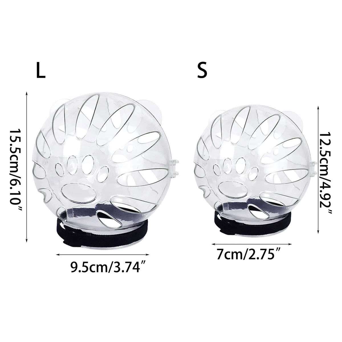 Casco per il recupero degli animali domestici, anti-leccato/anti-morso, traspirante, casco per la toelettatura del gatto