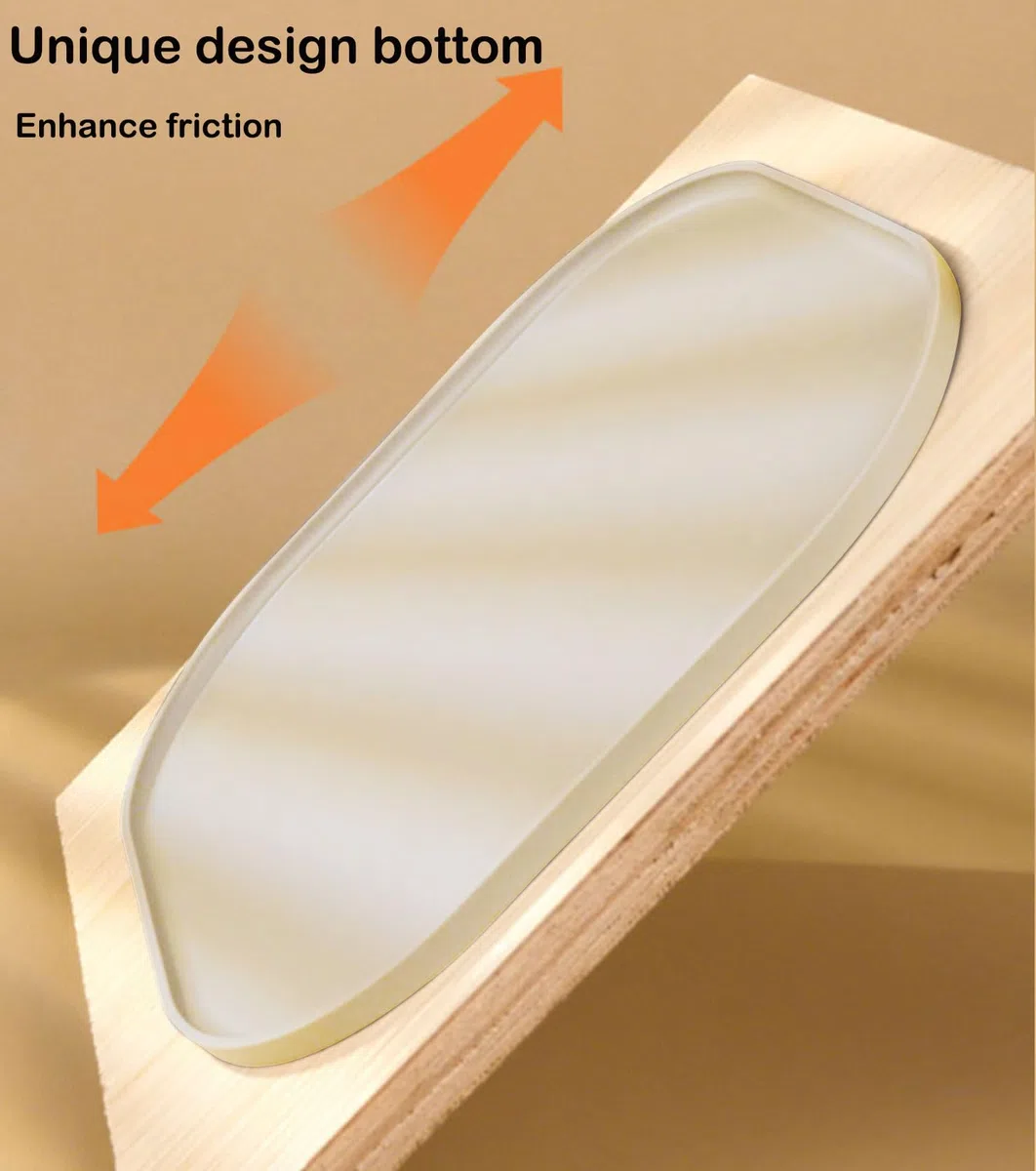 Tappetino Alimentare Impermeabile per Cani e Gatti, Tappetino Impermeabile in Silicone per Ciotole, Antiscivolo, Facile da Pulire, Sicuro per Alimenti (Beige, 26cm x 26cm)