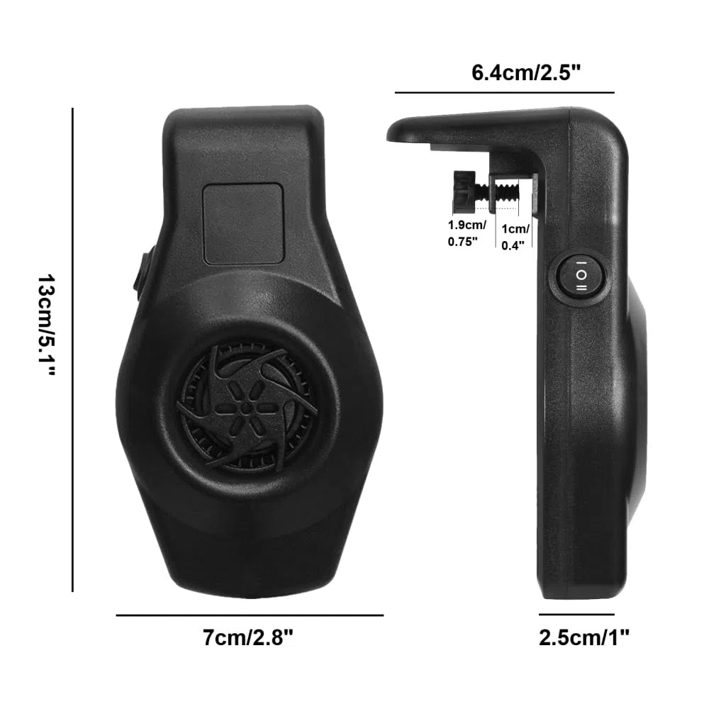 DONGKER Ventilatore Acquario,DC 5V Mini Ventola Raffreddamento per Acquari Sospeso USB Ventilatori Regolabile a 2 Livelli velocità per Serbatoio Pesce da 1-6 Galloni Meno 0,4" di Spessore
