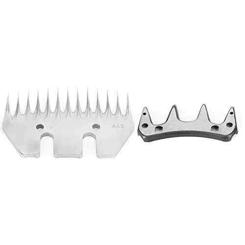 2pz Tosatrice a 13 Denti Dritti per Pecore Cesoie per Capre In Acciaio Inossidabile con Lama Oscillante, Hairtrimmer