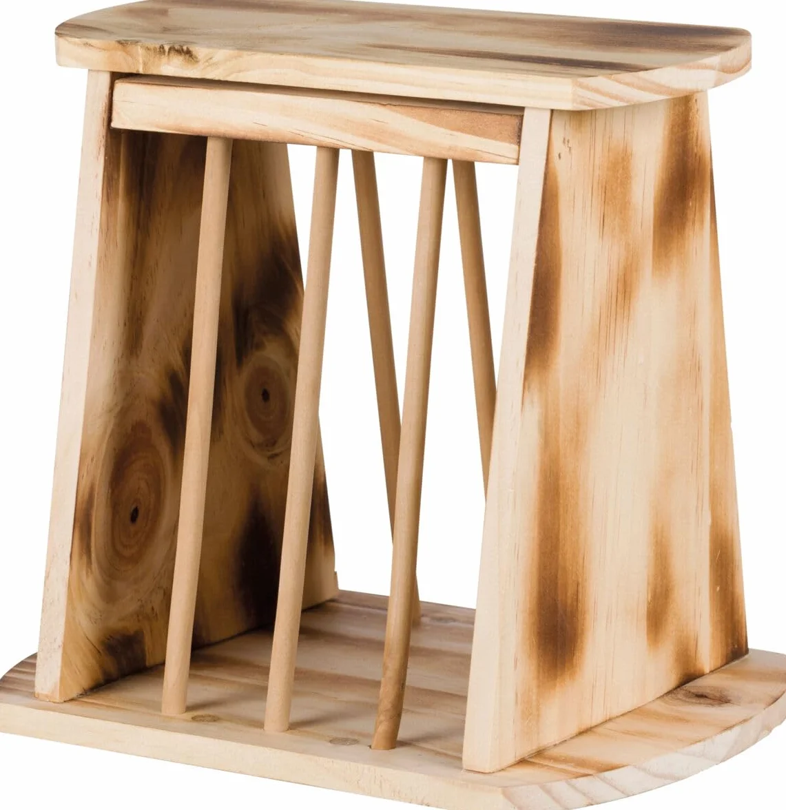 Trixie Ruggine di Fieno con Coperchio, Legno/Fiammato, 61193