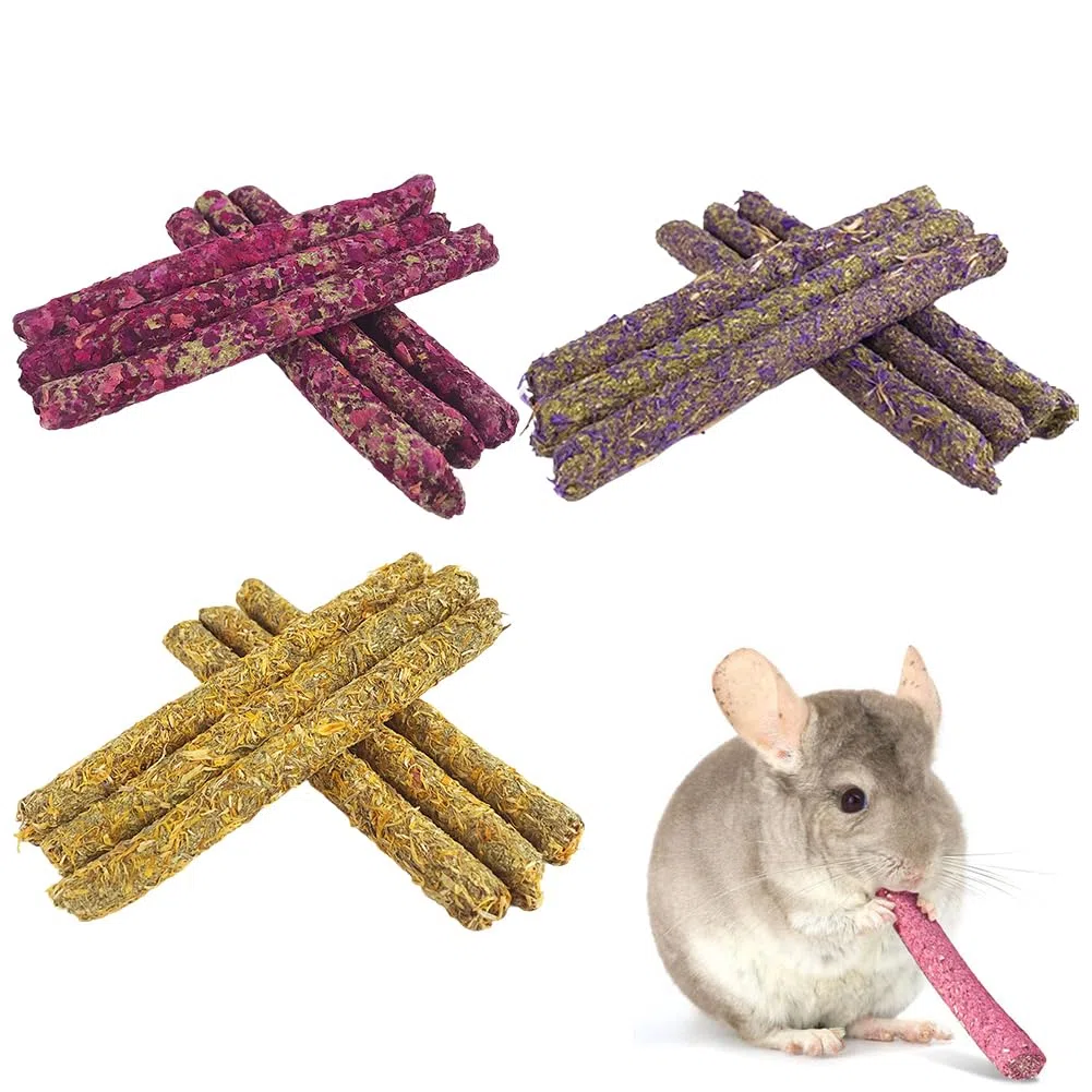 Bastoncini di Fieno,Giochi da Masticare,Fieno Bastoni Giochi per Conigli,Bastoncini Fieno,Bastoncini Fieno Conigli,Giocattolo da Masticare Coniglio,per Conigli,d'India,Scoiattolo,Criceto,18PCS
