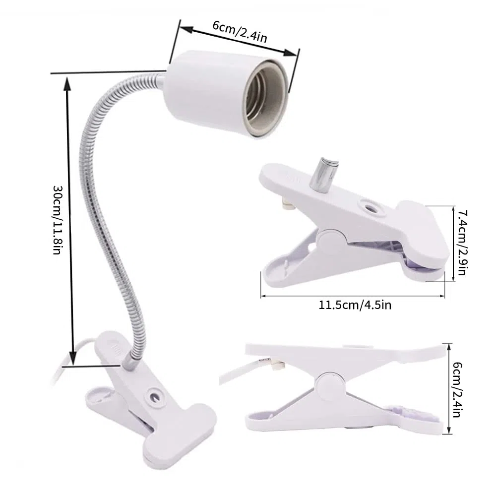 NEWFUN Lampada riscaldante tartaruga, lampada riscaldante terrario a pinza, lampada rettili e anfibi, con 2 lampadine da Basking Spot UVA UVB 50 W e pinza girevole a 360 gradi, adatta per tartaruga
