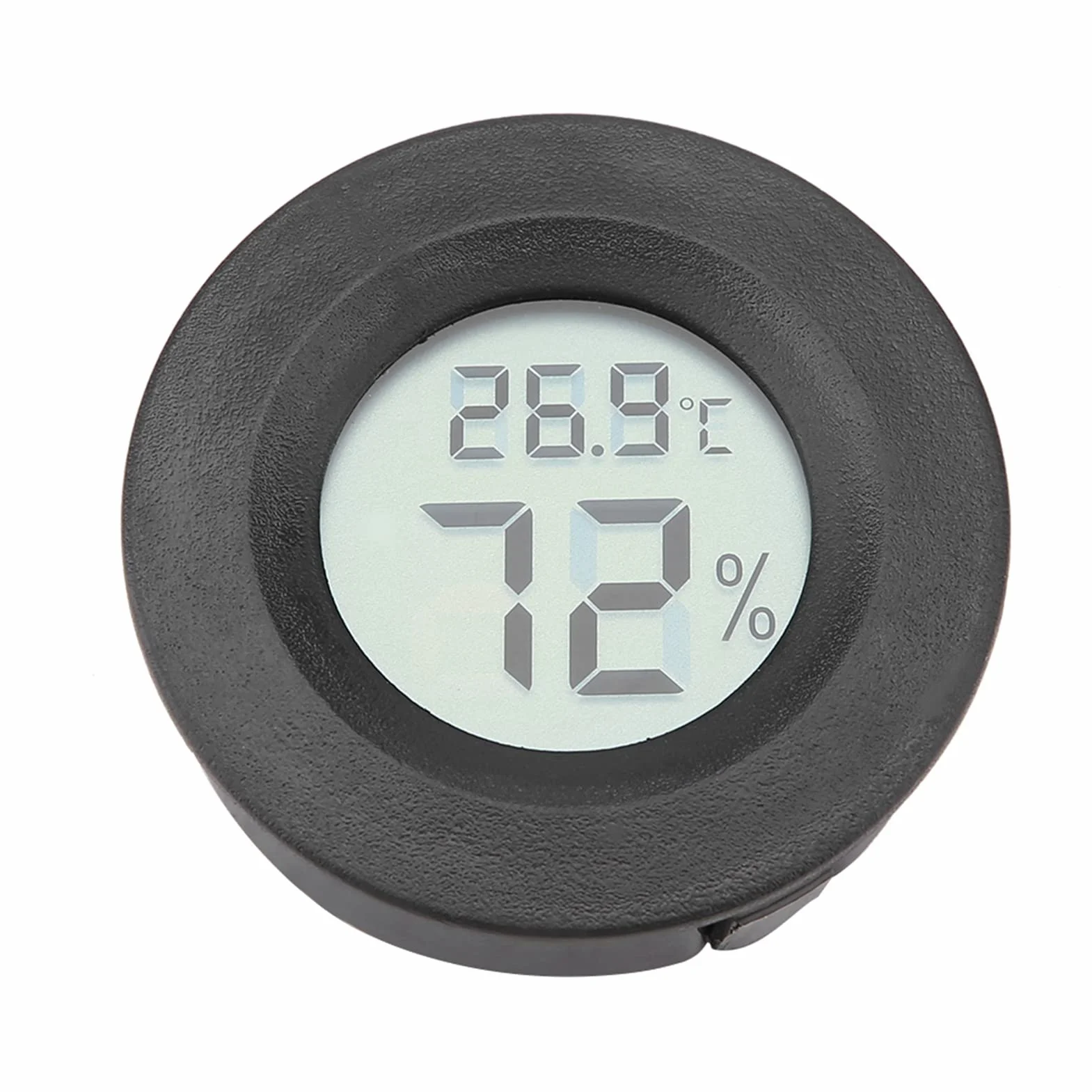 Termometro e Igrometro Digitale con Schermo LCD per Terrario Rettili Mini Forma Rotonda