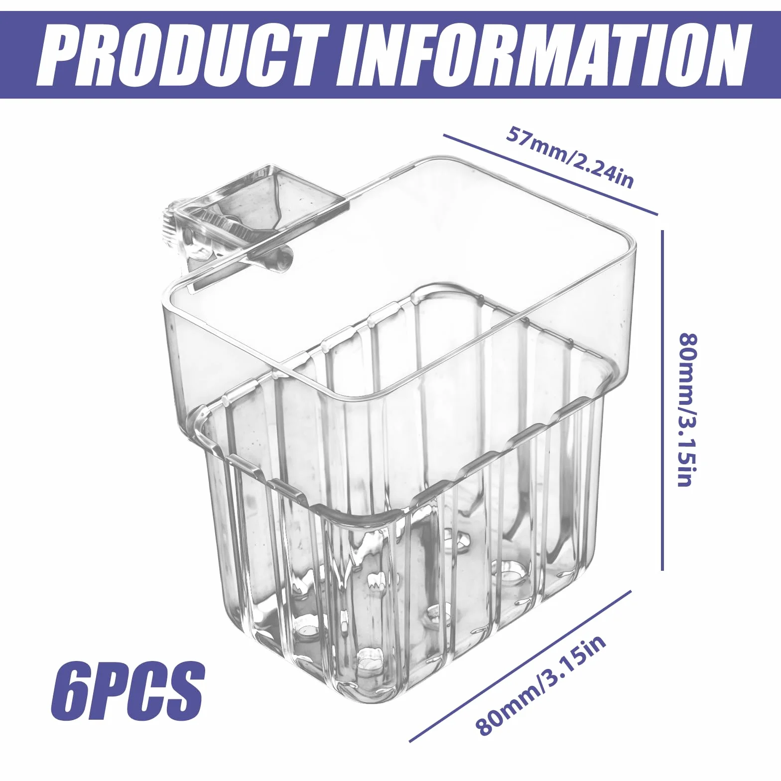 GOMETY 6 supporti per piante per acquario, da appendere, in acrilico, trasparente, per acquari, per acquari, serbatoio di pesce, piante acquatiche, decorazioni Aquascape