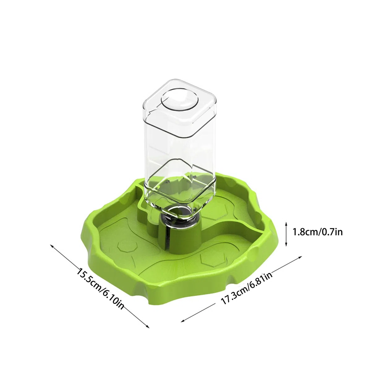 Abbeveratoio Automatico Rettili, Serbatoio Acqua Rettili, Abeveratoio Lucertola, per Tartaruga, Lucertola, Criceto, Serpente