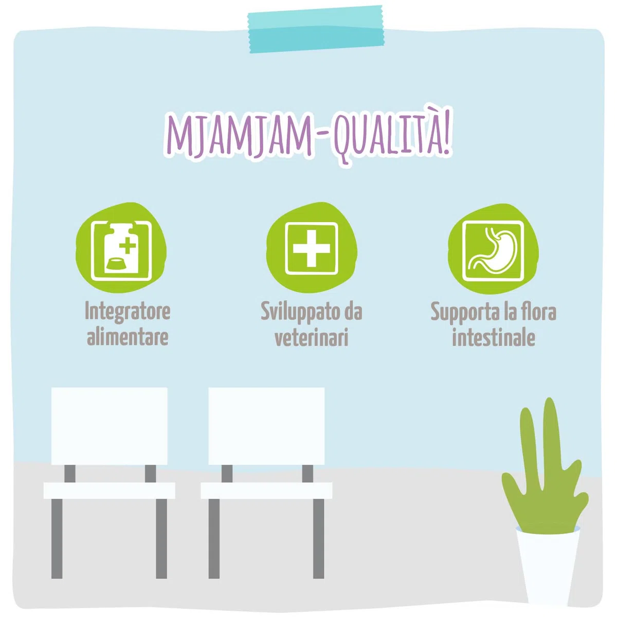 MjAMjAM VetCat - Probiotico - Pre e Probiotico in polvere, confezione da 1 (1 x 40g)