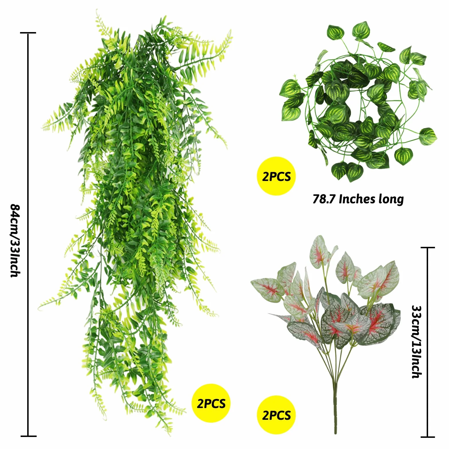 QUOZUO Accessori per terrario per piante da appendere, piante artificiali, rettili, terrario, rampicanti, foglie, camaleonte, terrario, decorazione per lucertole, serpenti, iguana