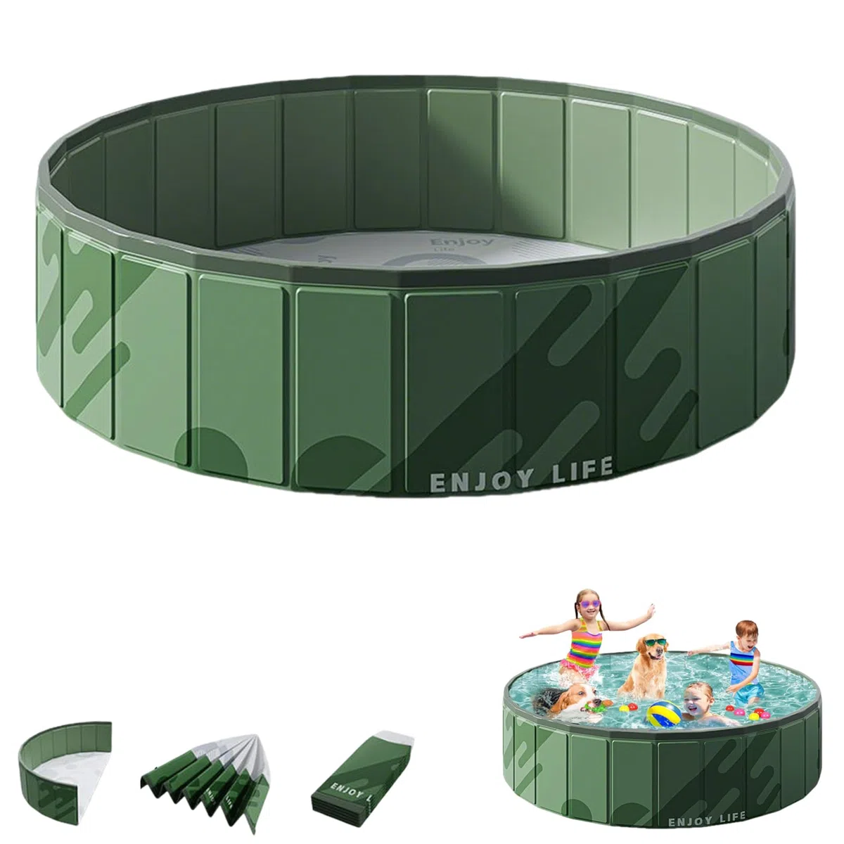 piscine per cani di taglia grossa,piscina x cani taglia media,piscina per cani plastica dura,piscina di plastica rigida per cani grandi,planschbecken hund,pet pool,vasca per bambini e cani-B||80CM