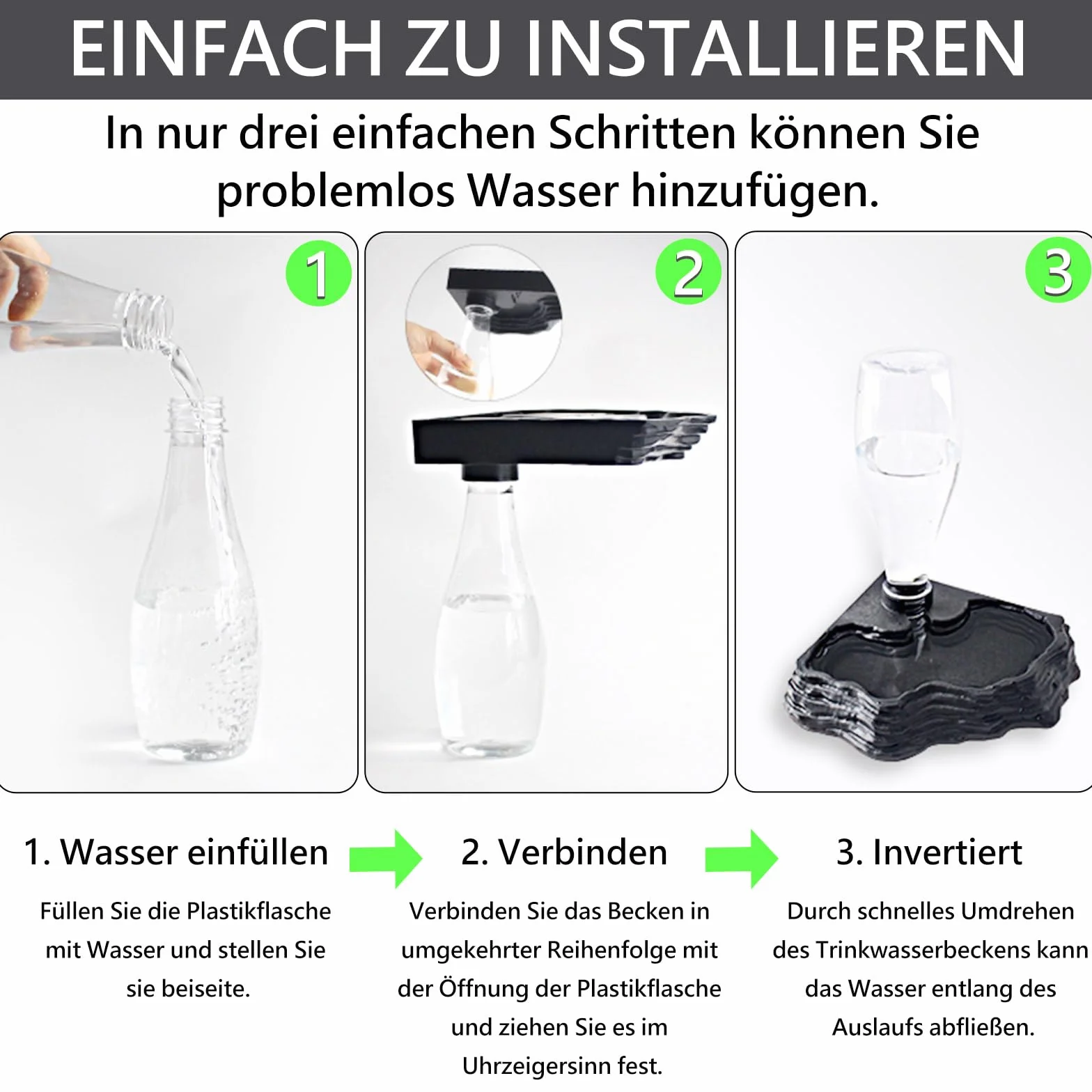 Abbeveratoio per Tartarughe di Terra Distributore di Acqua per Rettili Automatica per Anfibi Ciotola per Tartarughe,Rana