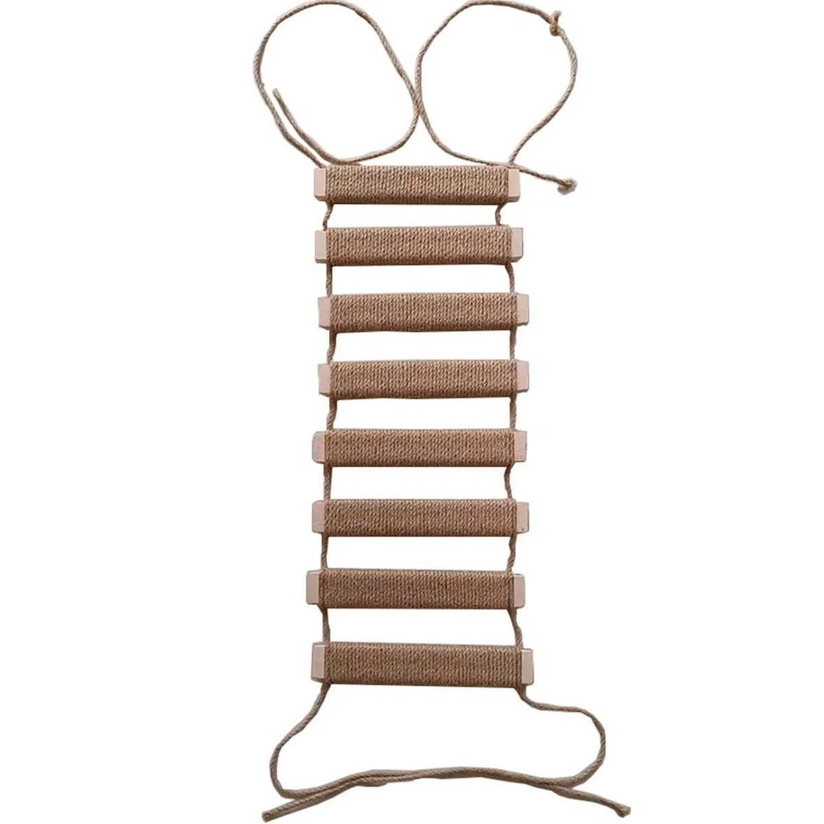 Telaio per arrampicata per gatti Outdoor Cat Tree Wall Climbing Bridge Scaletta per gatti Animali domestici Telaio per arrampicata da parete per gatti Mobili da parete Corda di canapa Scala da 50,8 cm