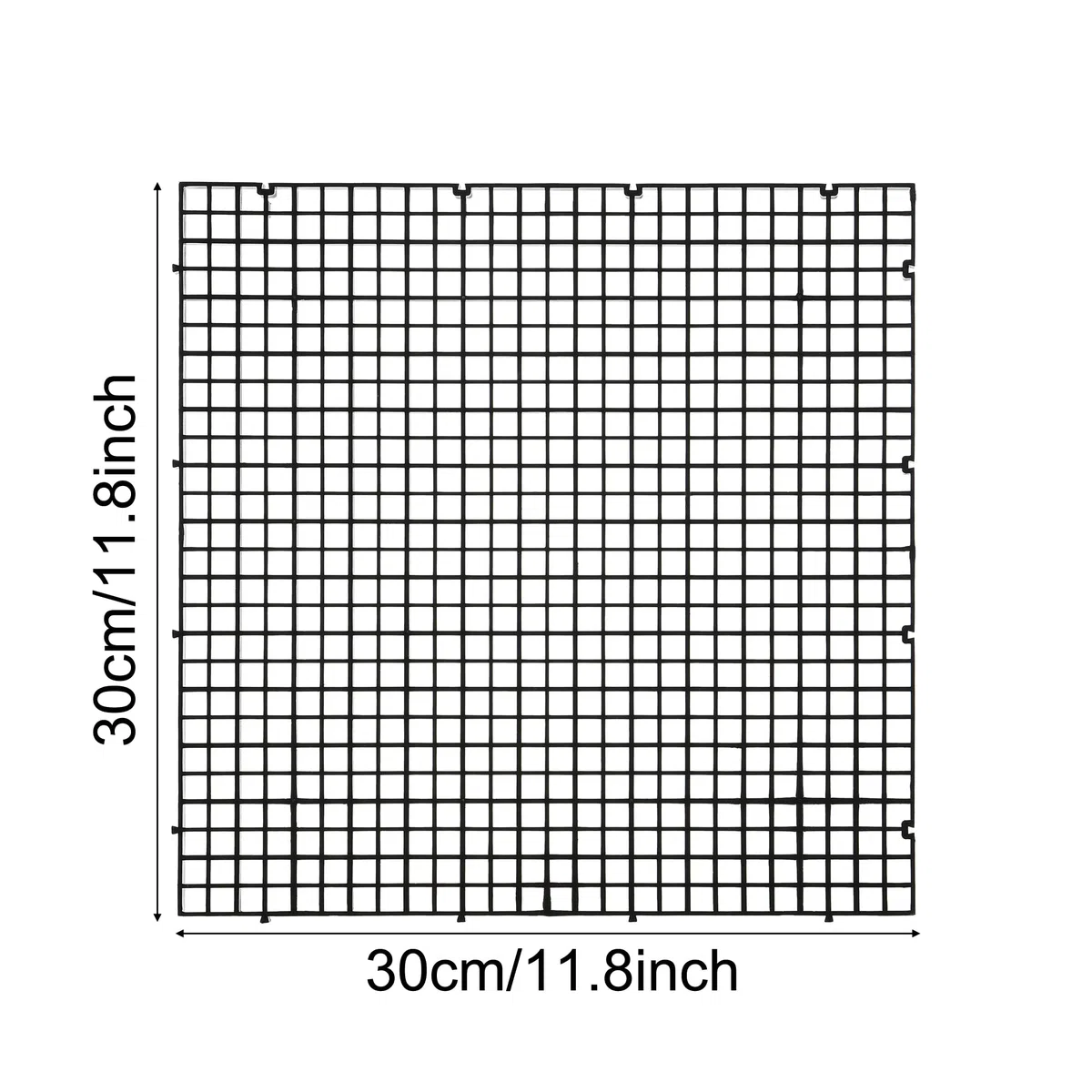 Vasca per acquario per pesci con isolamento inferiore, 4 pezzi, in plastica, griglia divisoria per uova (L 4 pezzi, nero)