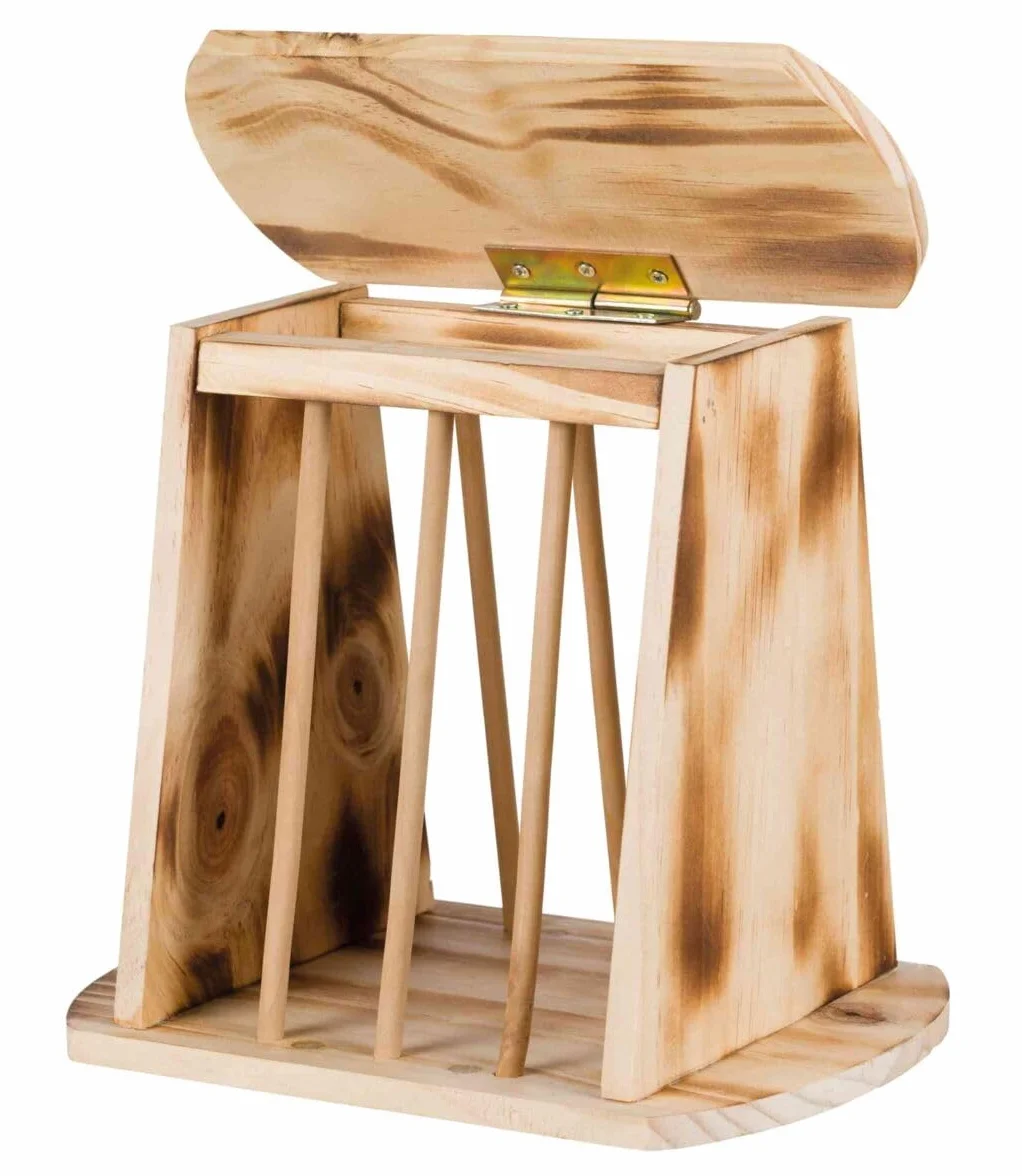 Trixie Ruggine di Fieno con Coperchio, Legno/Fiammato, 61193