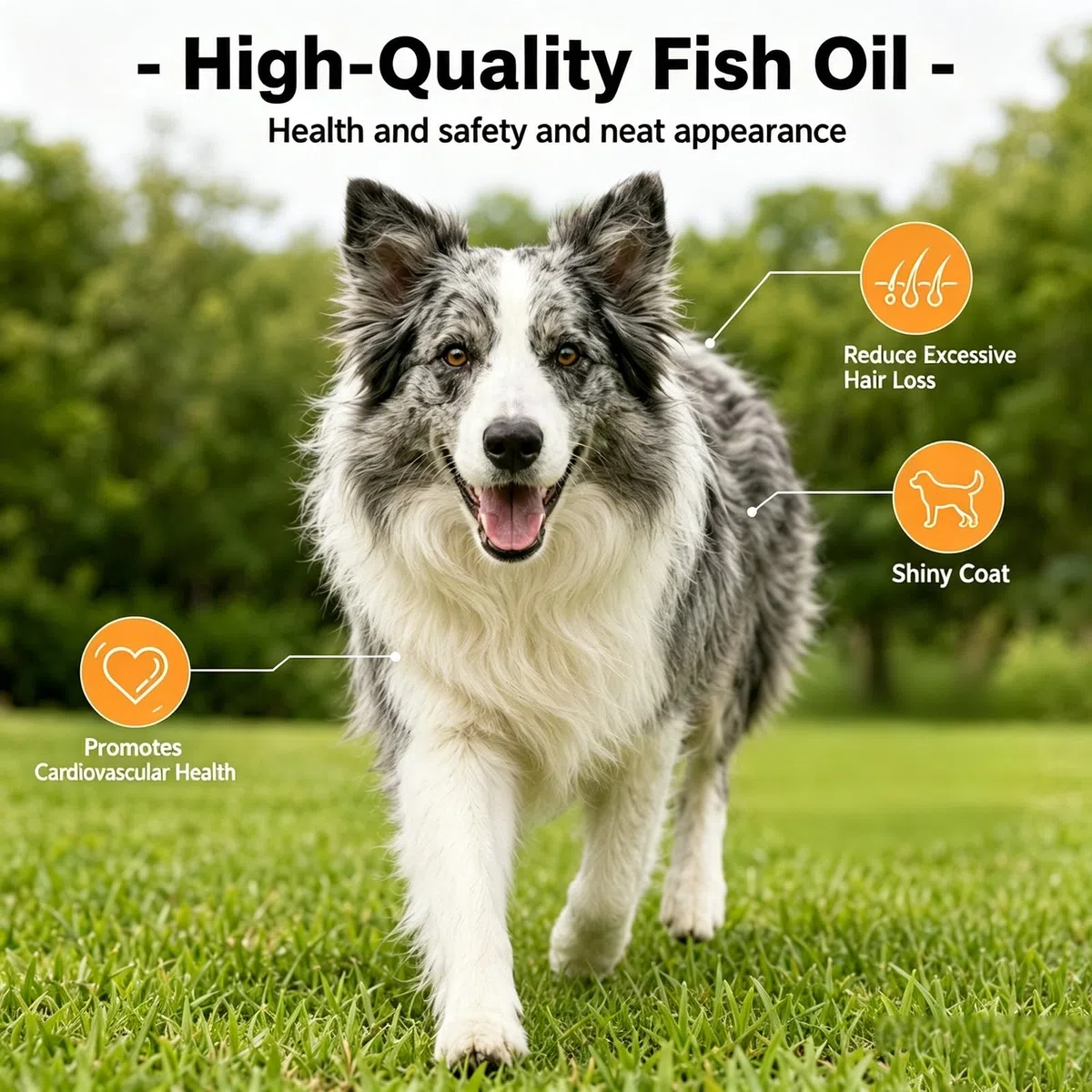 Omega 3 Compresse Masticabili per Cani — Integratore con Olio di Pesce, contro Prurito e Perdita di Pelo, per Mantello Lucido e Pelle Sana, 120 Compresse