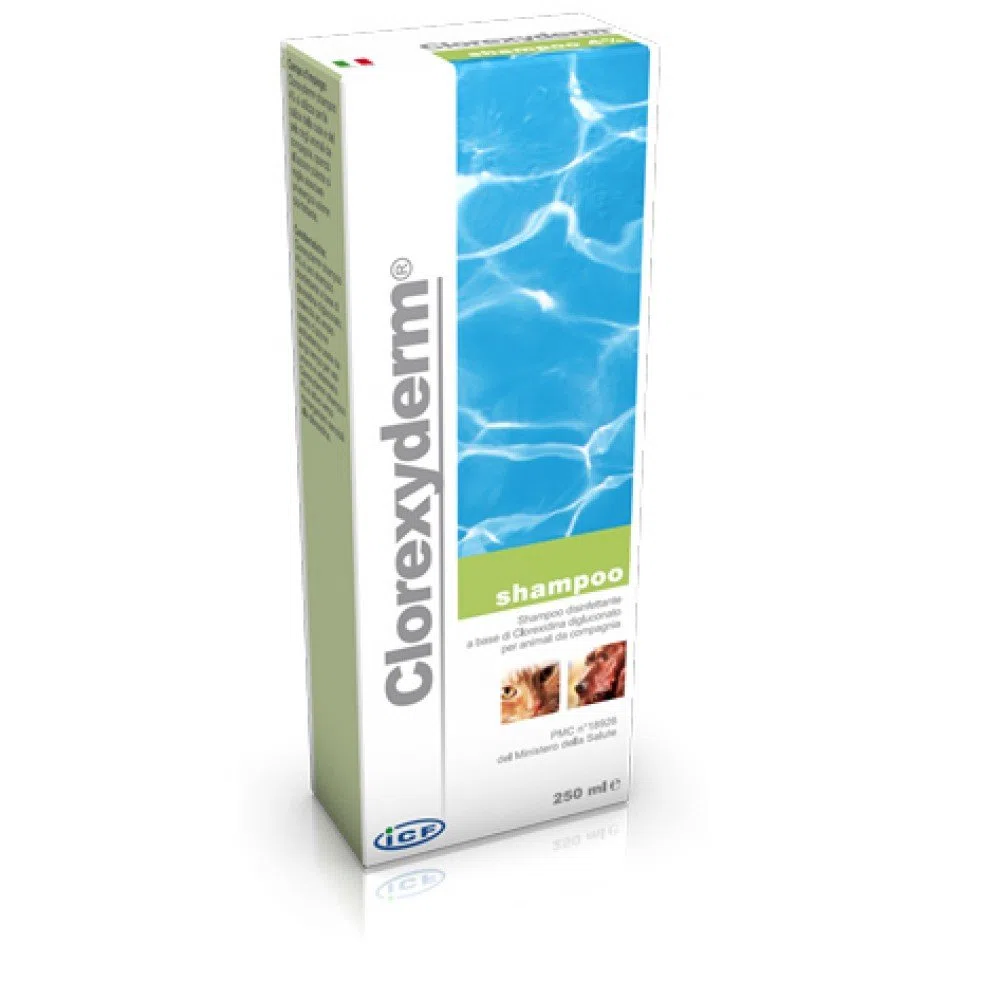 Icf Clorexiderm shampo 250ml-Igiene toeletta Cane, Multicolore, Unica