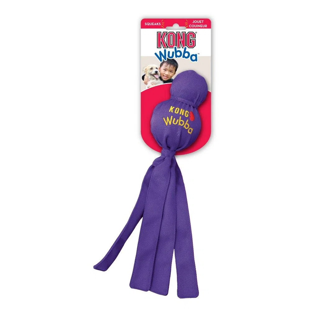 KONG Wubba - Giocattolo per cani che squittisce, taglia: L