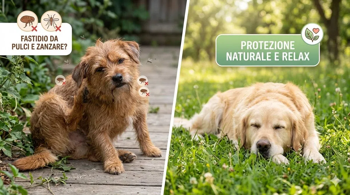 Ecopets Repellente Antiparassitario Naturale per Cani con Olio di Neem Protezione contro Pulci, Zecche Zanzare e Mosche Delicato per Uso Quotidiano con Oli Essenziali e Estratti Botanici
