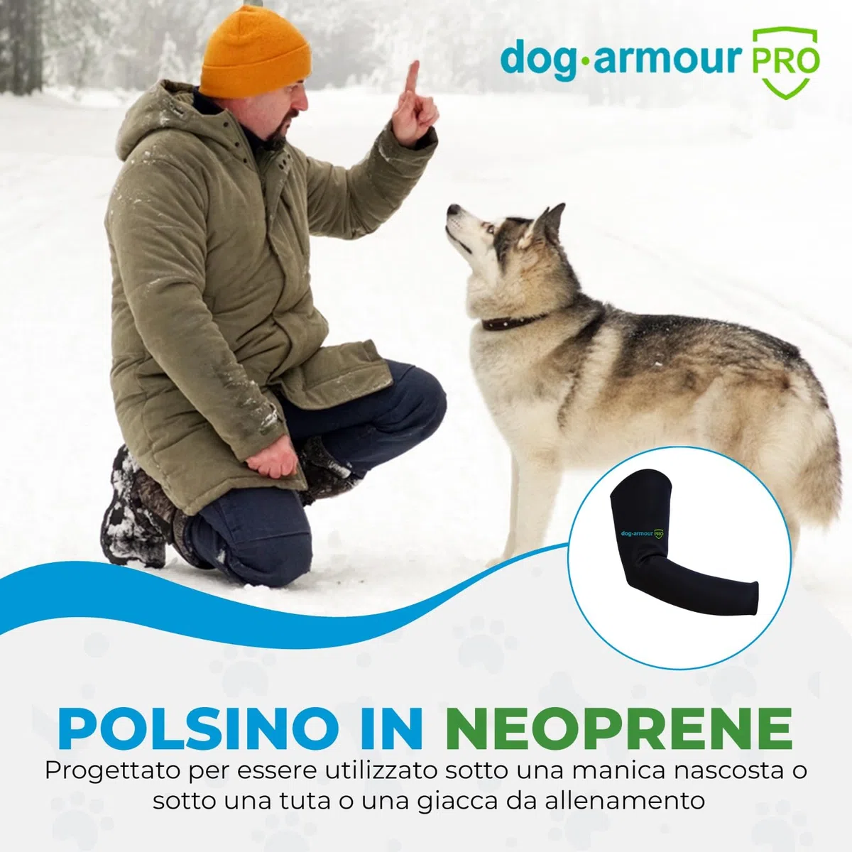 Manica da Addestramento in Neoprene per Cani – Resistente ai Morsi, Durevole e Leggera – Ideale per Cani K9, da Polizia e Sportivi – Protezione per il Braccio