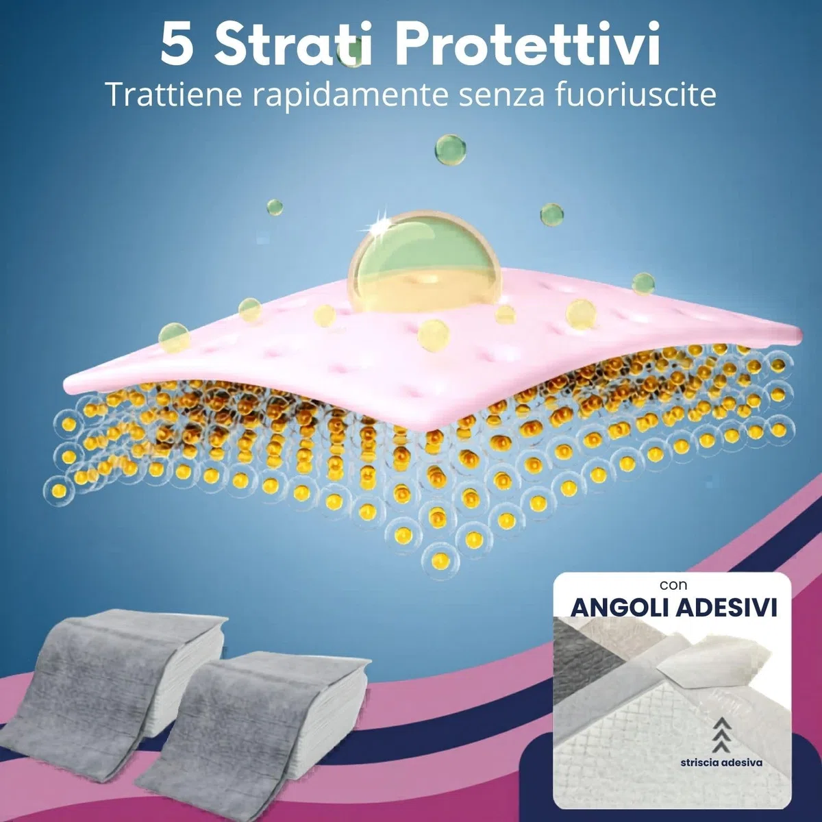 Mama Shop Traversine per Cani al Carbone Attivo, 60x90 cm, Super Assorbenti e Antiodore, Tappetini Igienici per Cani Grandi e Cuccioli, Confezione da 30 Pezzi, Uso Domestico e Addestramento