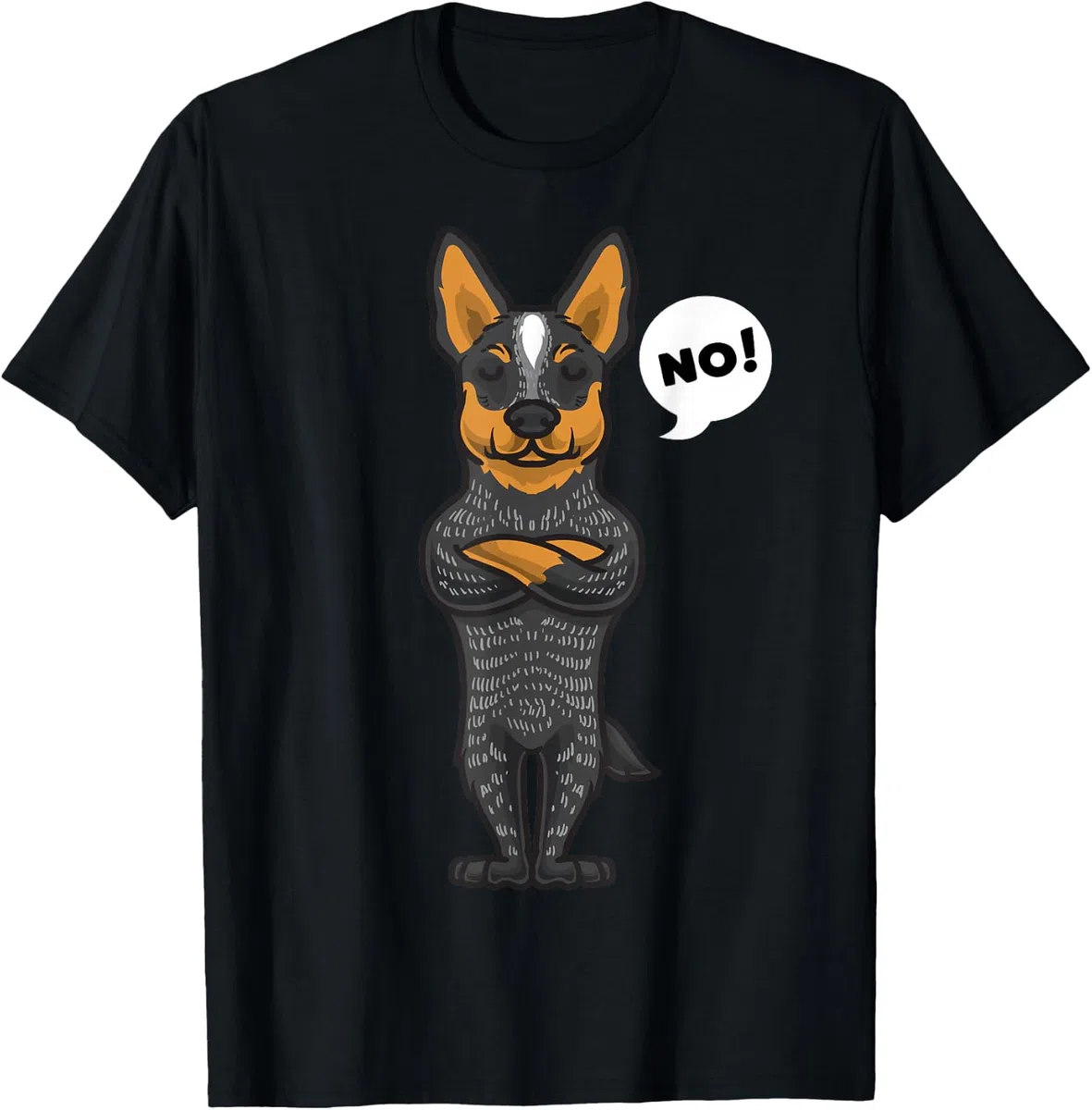 Australian Cattle Dog Cane Testardo Divertente Maglietta
