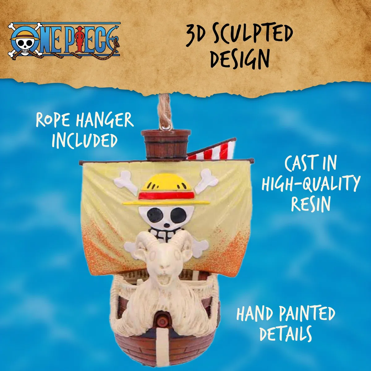 One Piece Going Merry - Ornamento da appendere