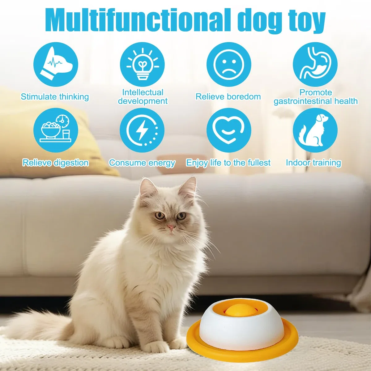 Lick Bowl per cani, 2PCS Dispenser per leccare la palla, Dog Lick Toy, Giocattoli per cani e gatti per cibo liquido, Ciotola da leccare per cani, Cane Slow Feeder Lick Bowl, per addestramento (B)