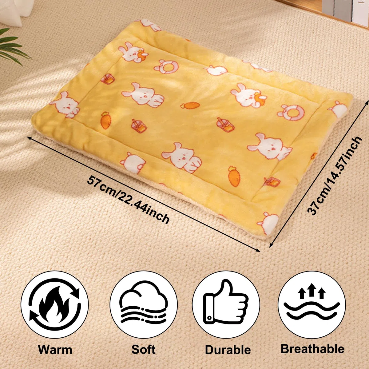 Morbida Coperta Gatto, Lavabile Copertina Gatto, 57 x 37 cm Tappetino Autoriscaldante per Gatti, Coperta per Gatti Senza Elettricità, CoPerta Termica GattoS, CopeRta Gatti