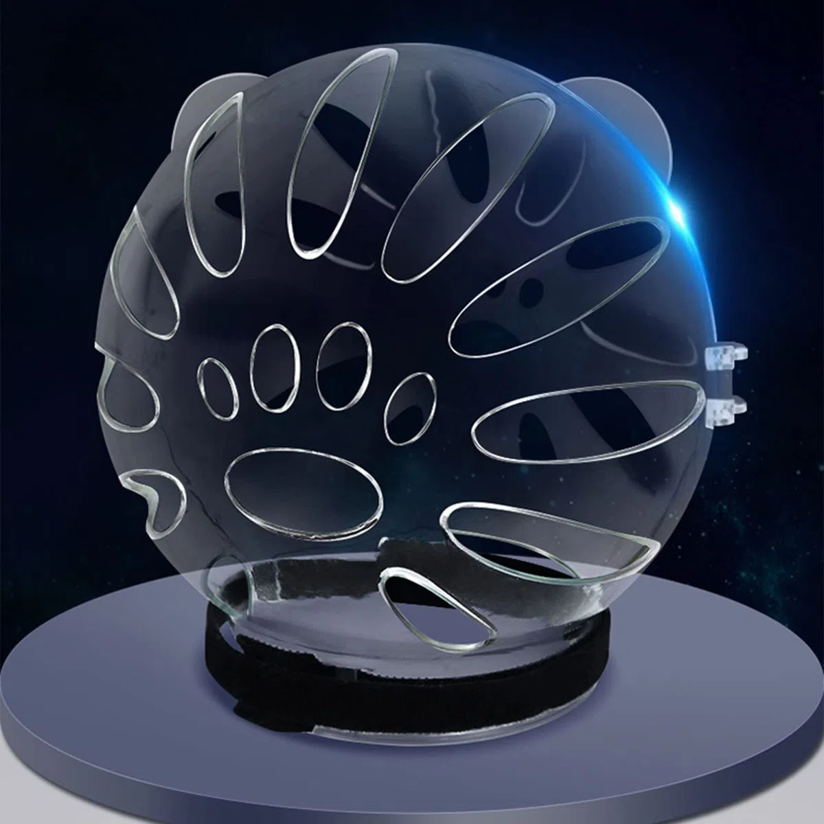 Casco per il recupero degli animali domestici, anti-leccato/anti-morso, traspirante, casco per la toelettatura del gatto