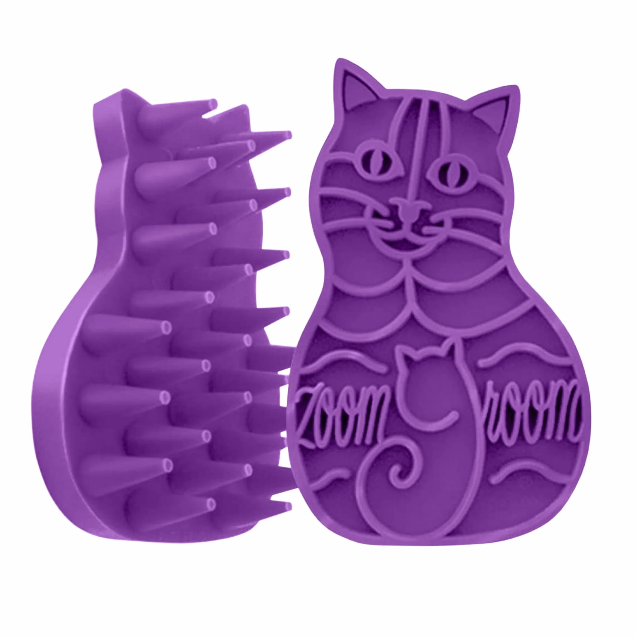 KONG - Cat ZoomGroom - Morbida spazzola in gomma per toelettatura e massaggi per gatti
