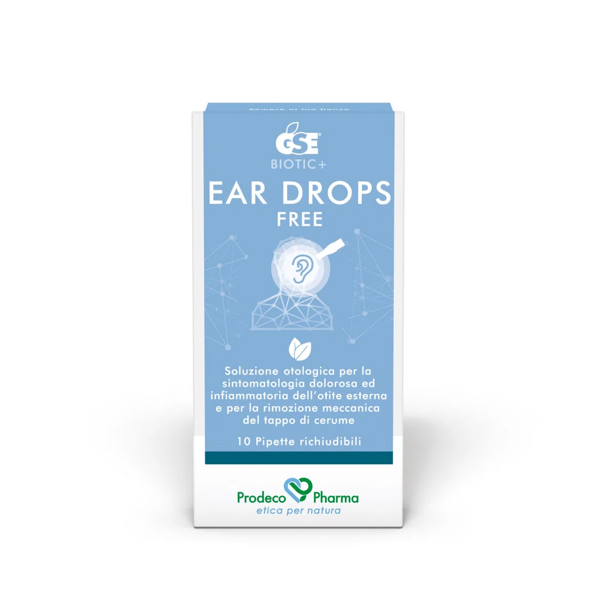 Prodeco Pharma GSE EAR DROPS FREE 10 Pipette Richiudibili per Uso Otologico