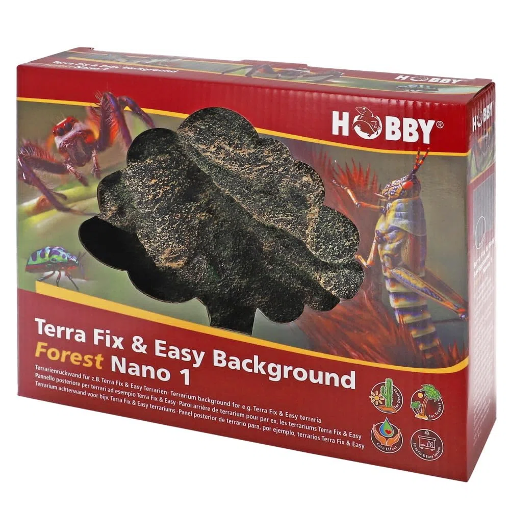 Terra Fix & Easy Background Forest Nano 1 - Pannello posteriore 3D per terrari