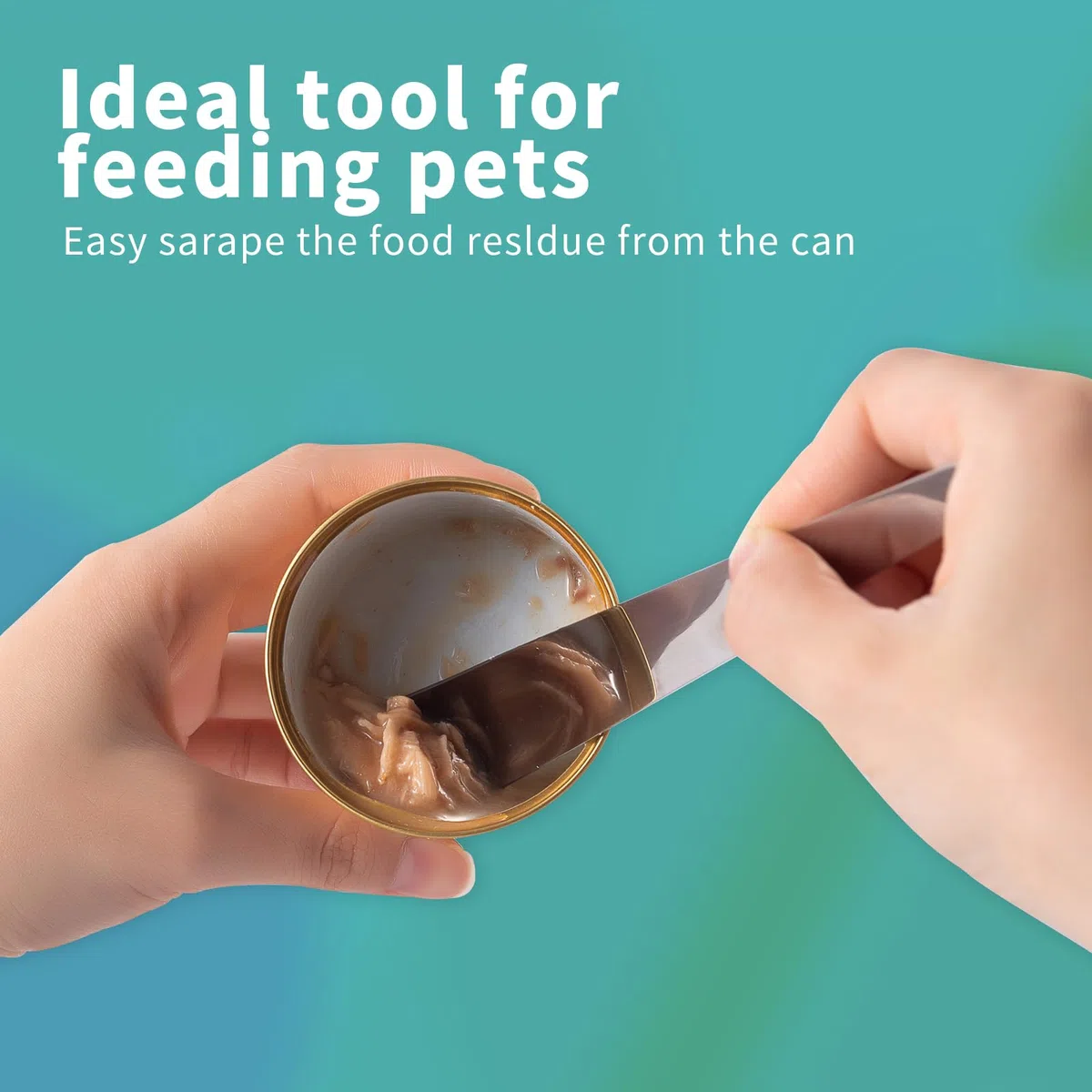 SLSON Coperchi Universali per Lattine di Cibo per Animali, Set di 6, con Cucchiaio in Acciaio Inox, Coperchi in Silicone per Animali Domestici