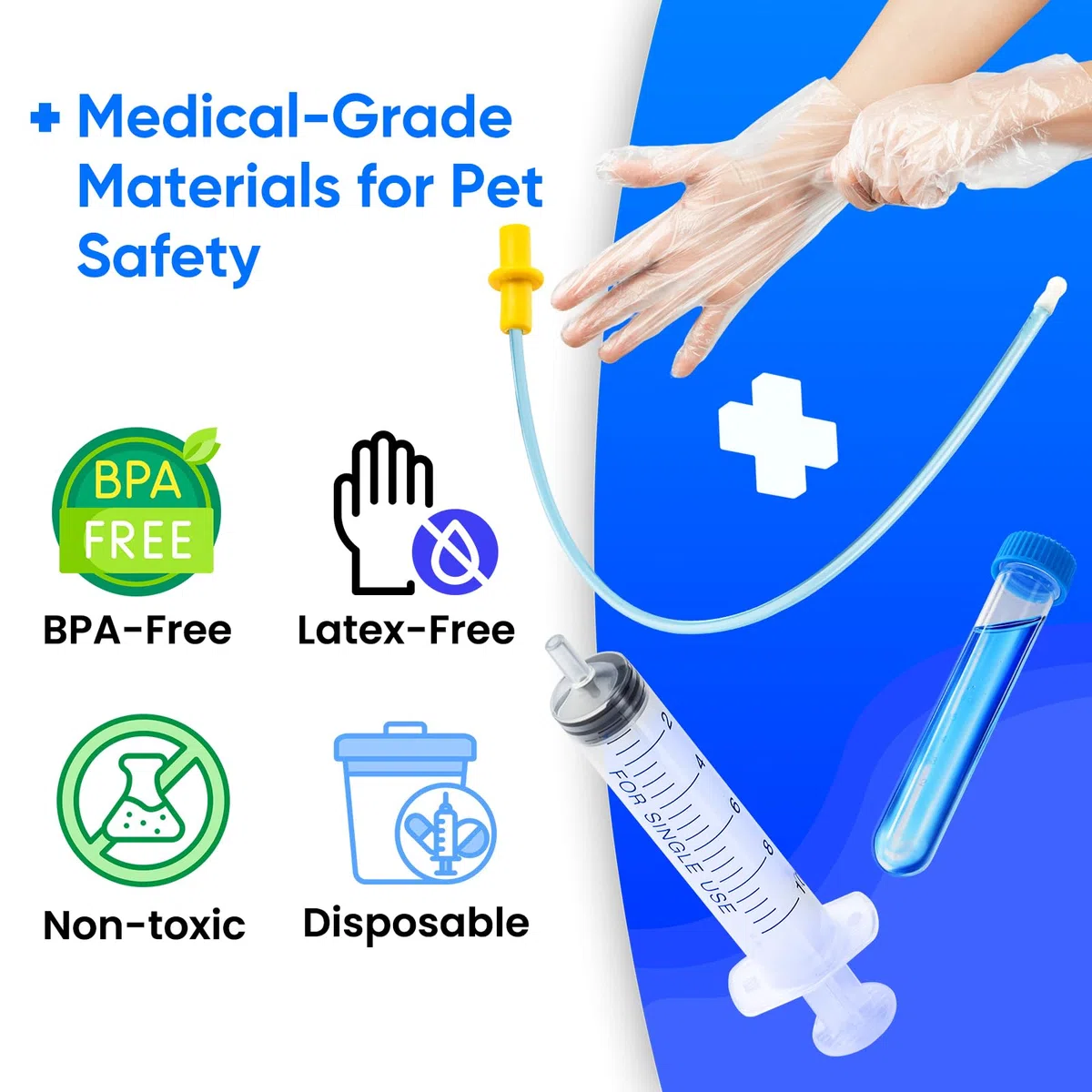 Kit di allevamento canino, kit di inseminazione artificiale per cani, kit per inseminare artificialmente, kit per allevamento di inseminazione per animali domestici, kit di allevamento di
