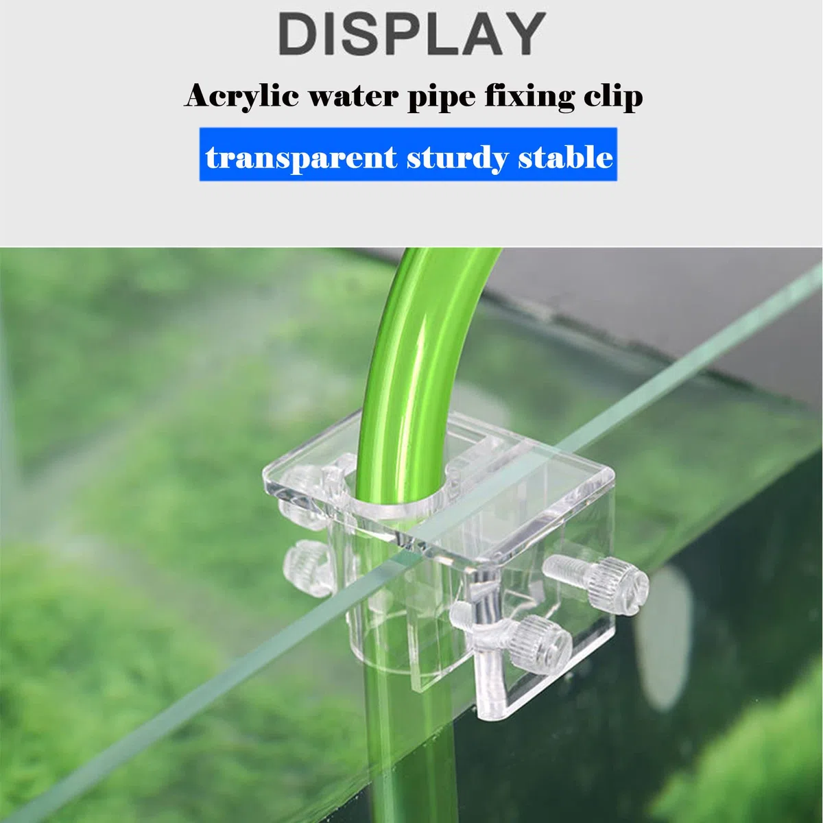 Supporto per Tubo per Acquario Clip di Fissaggio Morsetto del Supporto della Clip Tubo dell'acquario Morsetti per Tubi Flessibile Trasparente Per Serbatoio di Pesce Per Tubo da 12-16 mm Dia 2 Pezzi