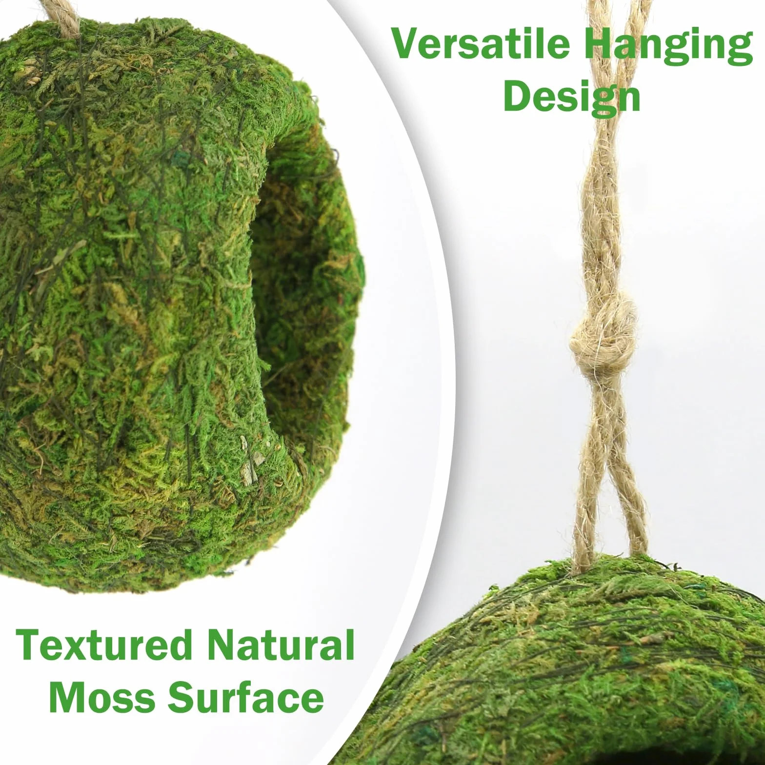 1 pezzo Accessorio per terrario per geco crestato fatto a mano, nascondiglio per rettili, amaca naturale sospesa, per accessori per terrario per geco crestato, drago barbuto grotto