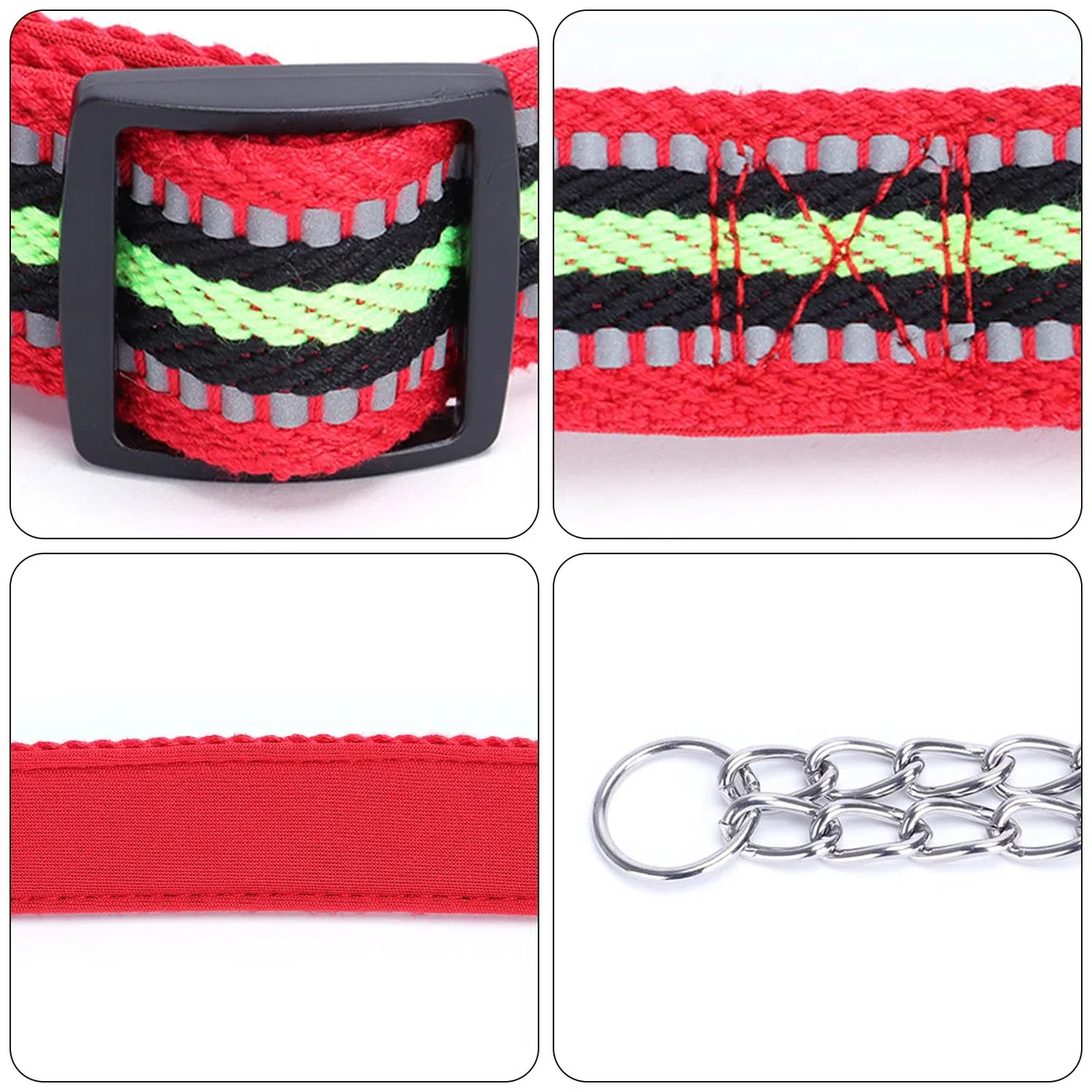 Collare per Cani,Collare Semistrozzo Cane,Collare Martingala Riflettente,Regolabile Collari,Cani Cane Addestramento Collari,Collare Tattico per Cani,per l'addestramento e le passeggiate sicure (L)