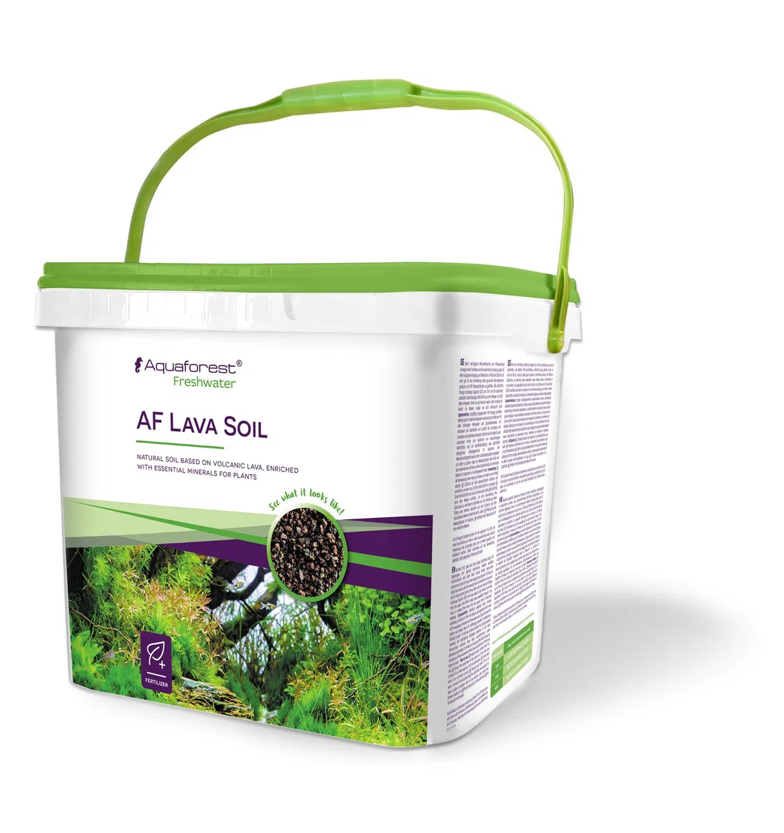 Aquaforest - AF Lava Soil 5 Litri - Fondo Naturale a Base di Lava vulcanica, arricchita con minerali Essenziali per Le Piante