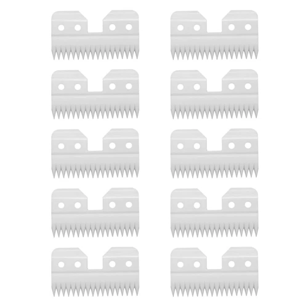 10 pz/lotto 18 Denti Bordo In Ceramica Acciaio Rivestito In Carbonio Pet Clipper Lama Cane Grooming Accessori Elettrici per Andis Wahl