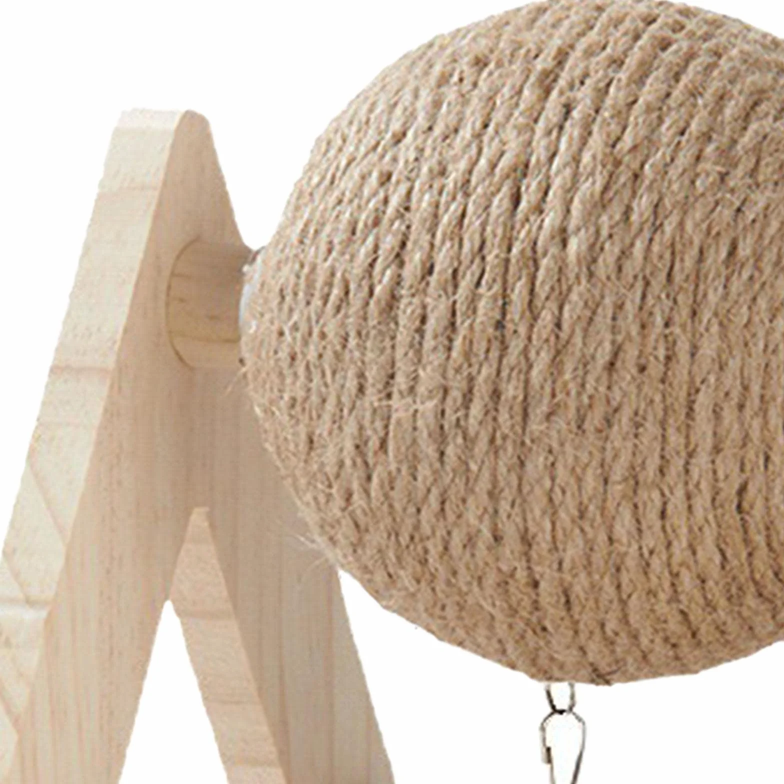 Coniglio Scratch Toy Ball Coniglio Scratching Ball Protezione per Mobili Stabile Portatile Scratcher Con Palla per Piccoli Animali Di, Giocattoli Da Masticare per Conigli