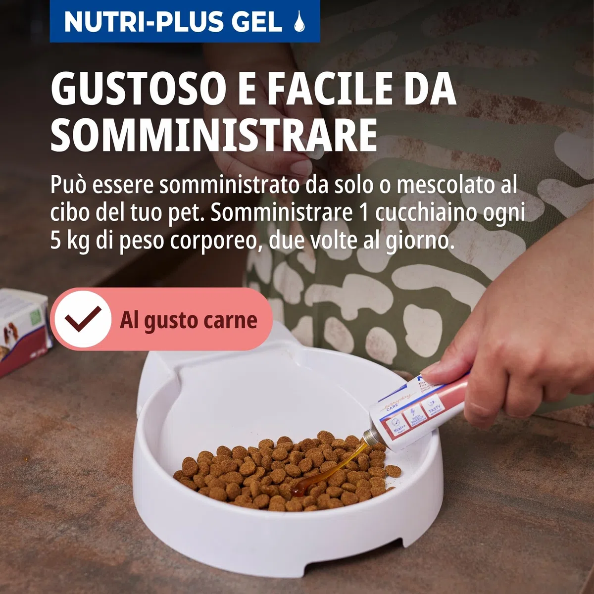 Virbac Nutri-Plus Gel | 120 g | Alimento complementare dietetico per cani e gatti | Fonte di energia concentrata