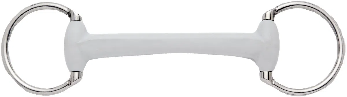 Beris, Eggbutt - Filetto da Cavallo, Morbido, Cerchio 7,5 cm, Lunghezza 130 mm